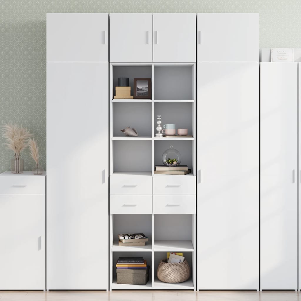 Opbergkast 70X42,5X225 Cm Bewerkt Hout