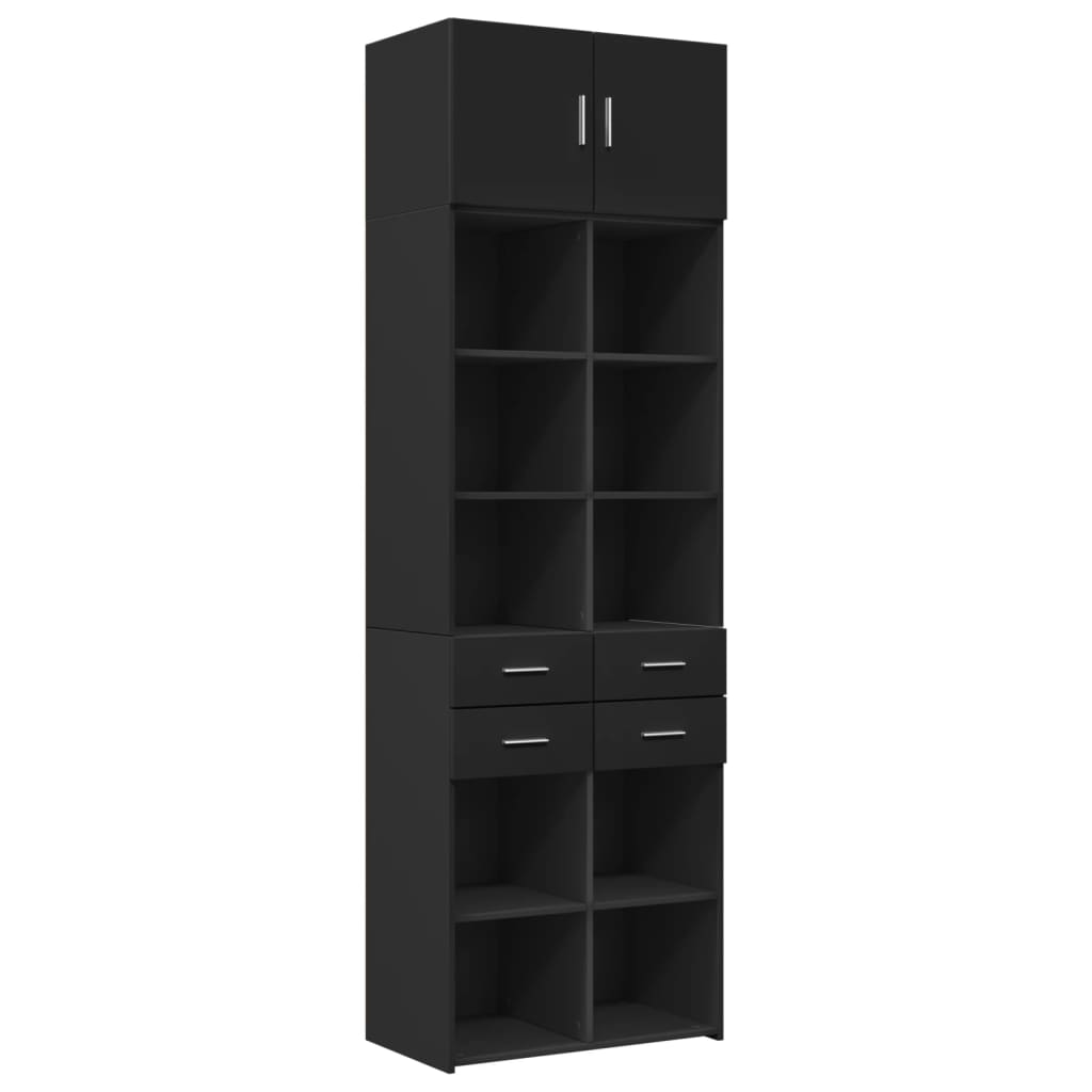 Opbergkast 70X42,5X225 Cm Bewerkt Hout