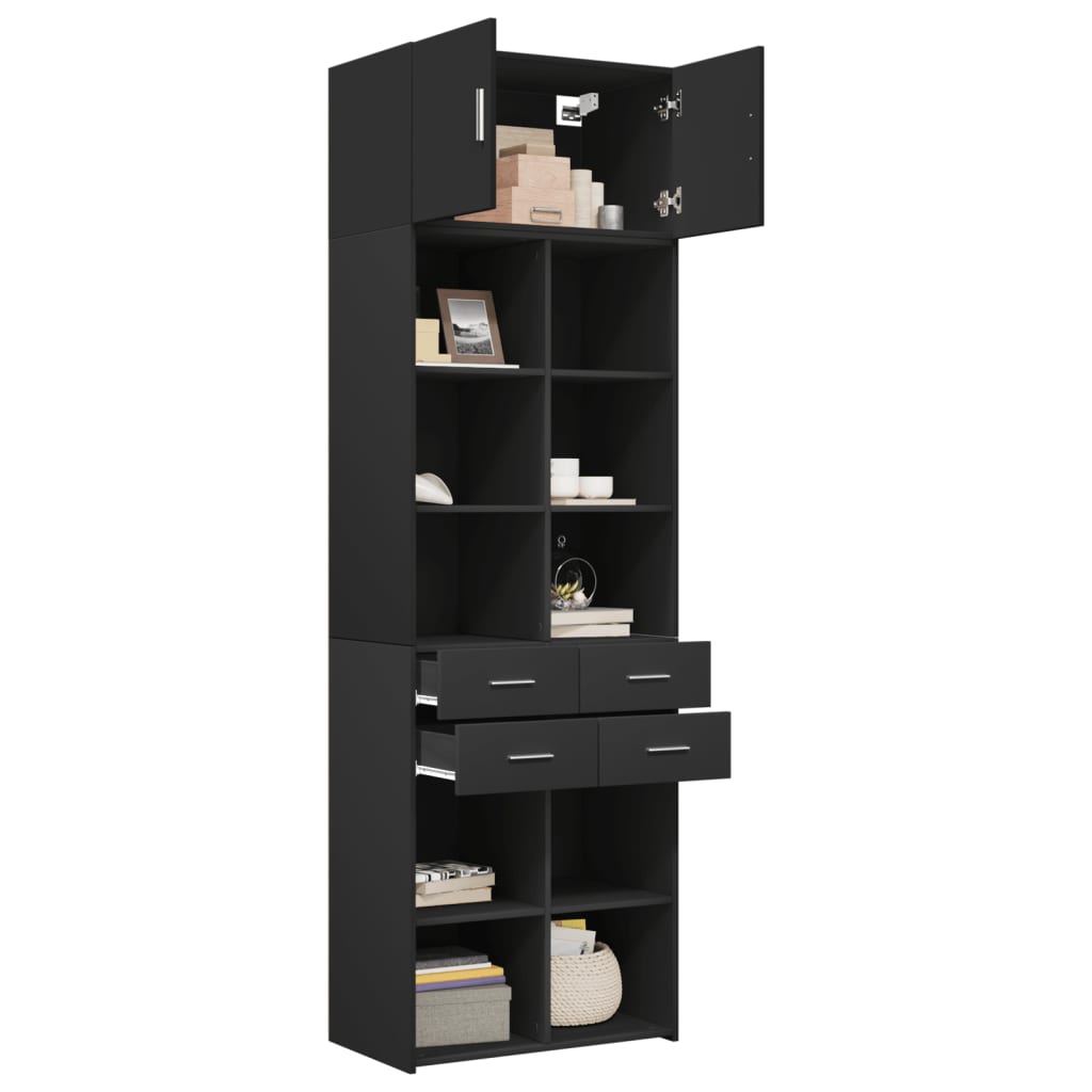 Opbergkast 70X42,5X225 Cm Bewerkt Hout