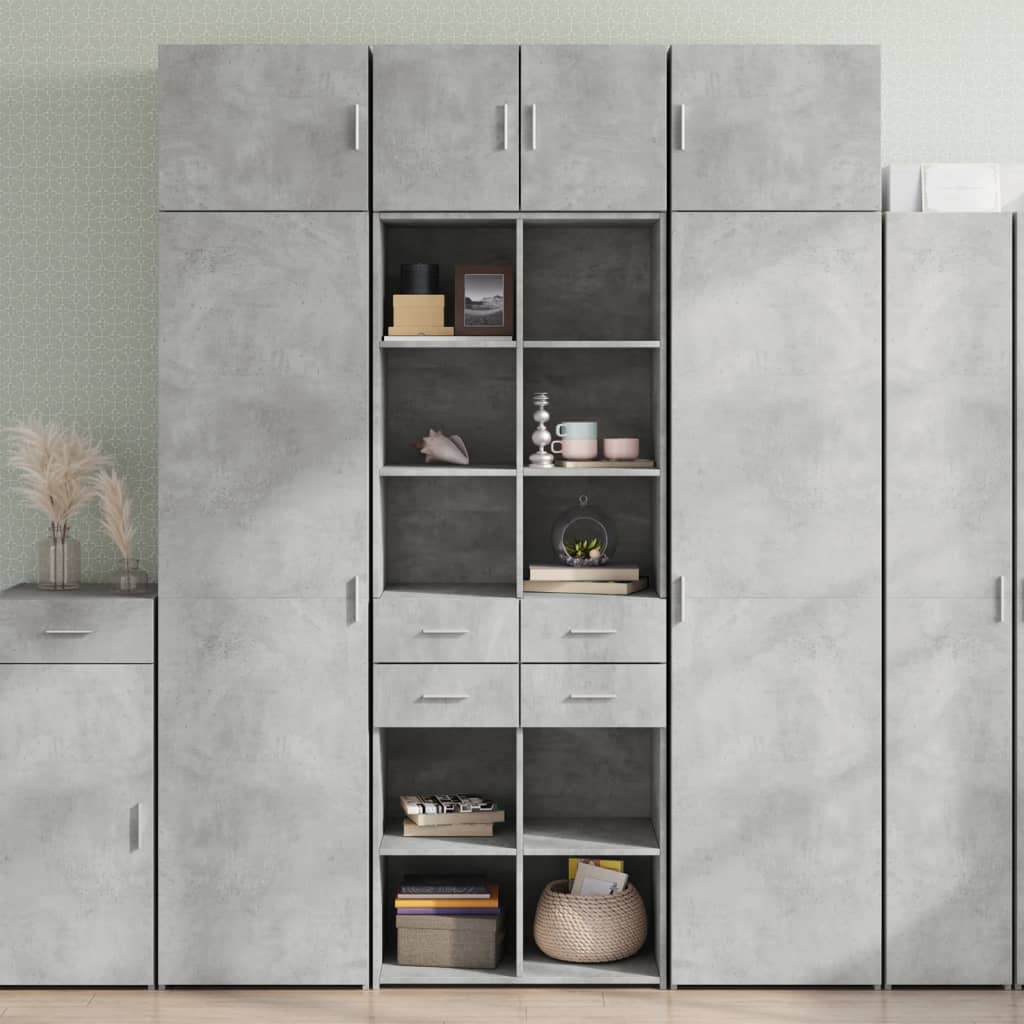Opbergkast 70X42,5X225 Cm Bewerkt Hout