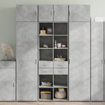 Opbergkast 70X42,5X225 Cm Bewerkt Hout