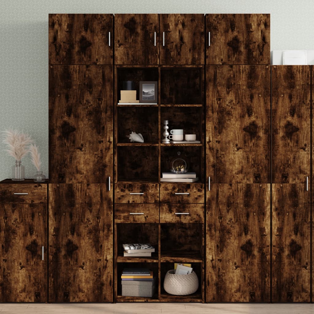Opbergkast 70X42,5X225 Cm Bewerkt Hout