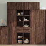 Opbergkast 70X42,5X225 Cm Bewerkt Hout