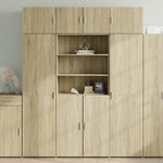 Opbergkast 80X42,5X225 Cm Bewerkt Hout Ig