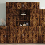 Opbergkast 80X42,5X225 Cm Bewerkt Hout Ig