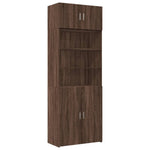 Opbergkast 80X42,5X225 Cm Bewerkt Hout Ig
