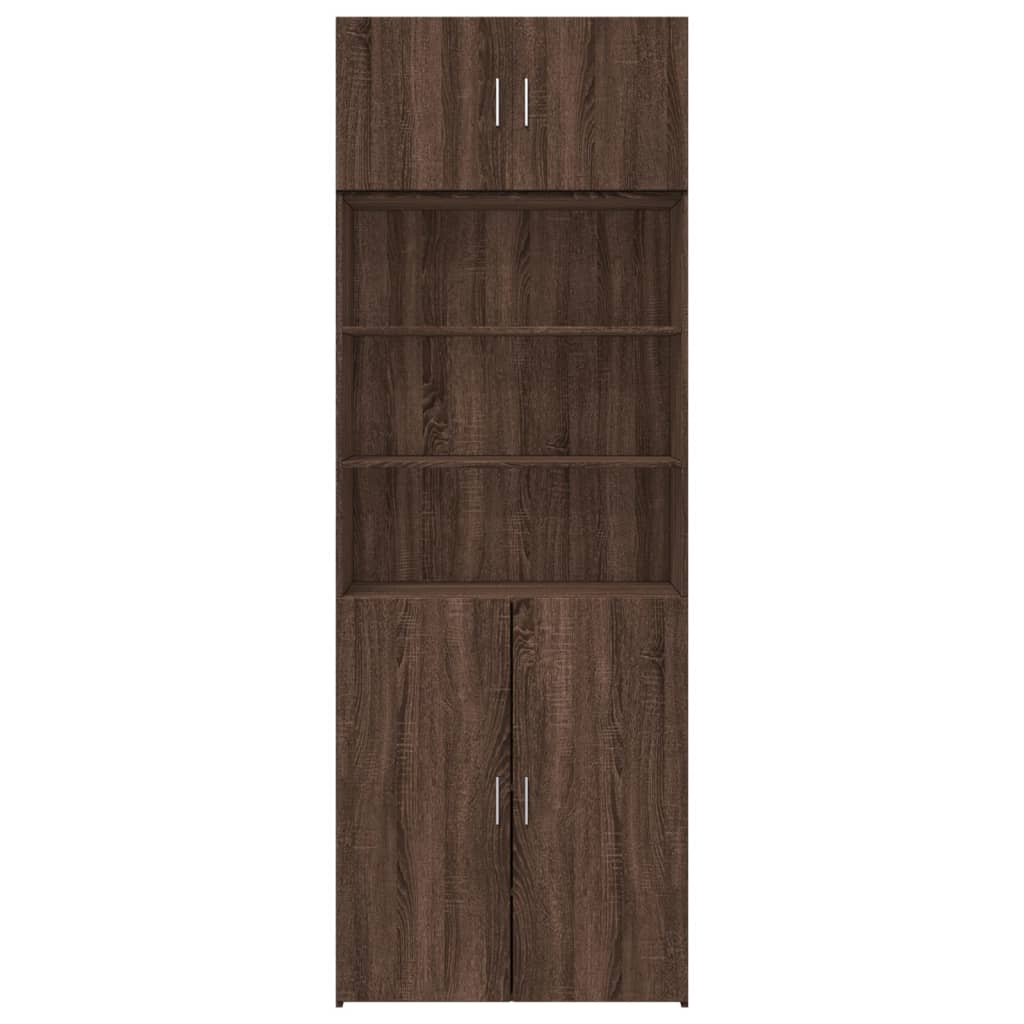 Opbergkast 80X42,5X225 Cm Bewerkt Hout Ig