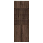 Opbergkast 80X42,5X225 Cm Bewerkt Hout Ig