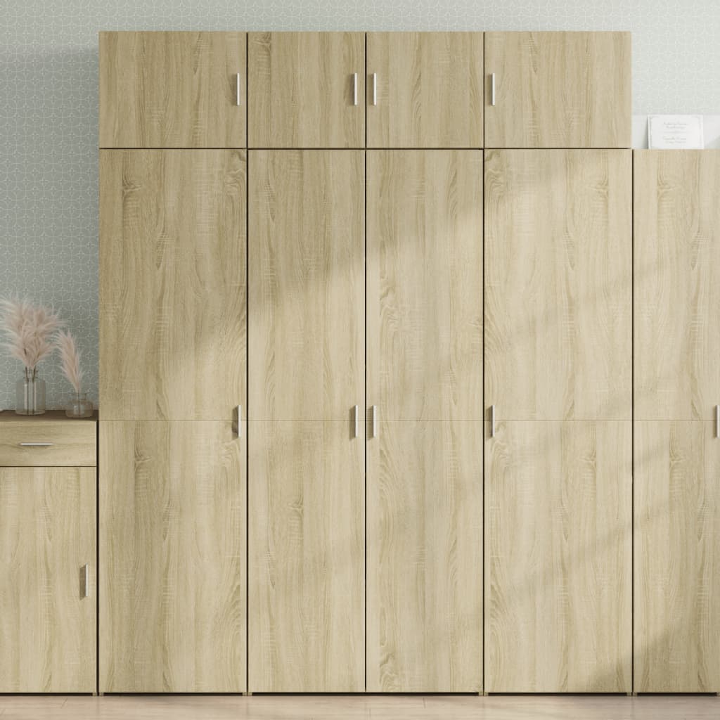 Opbergkast 80X42,5X225 Cm Bewerkt Hout Ig