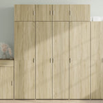 Opbergkast 80X42,5X225 Cm Bewerkt Hout Ig