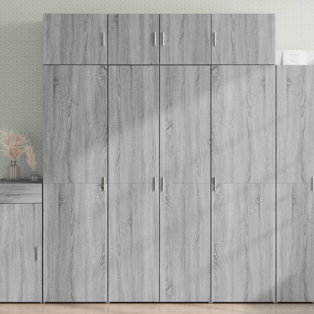 Opbergkast 80X42,5X225 Cm Bewerkt Hout Ig