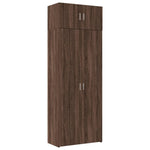 Opbergkast 80X42,5X225 Cm Bewerkt Hout Ig