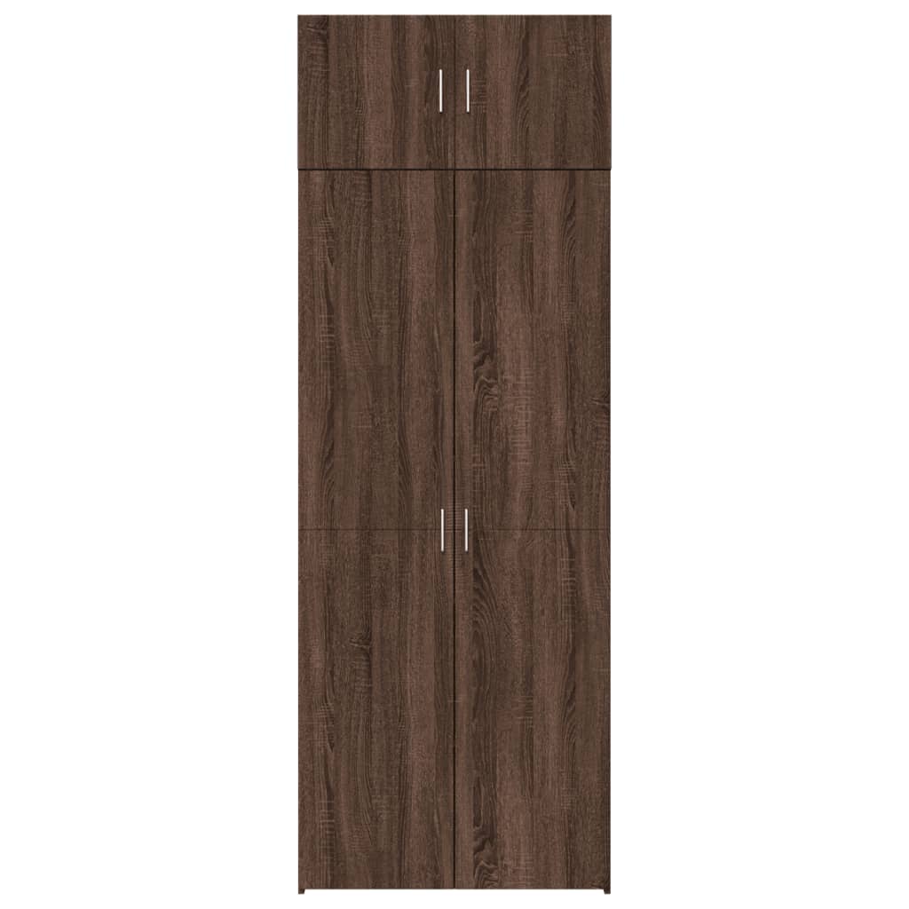 Opbergkast 80X42,5X225 Cm Bewerkt Hout Ig
