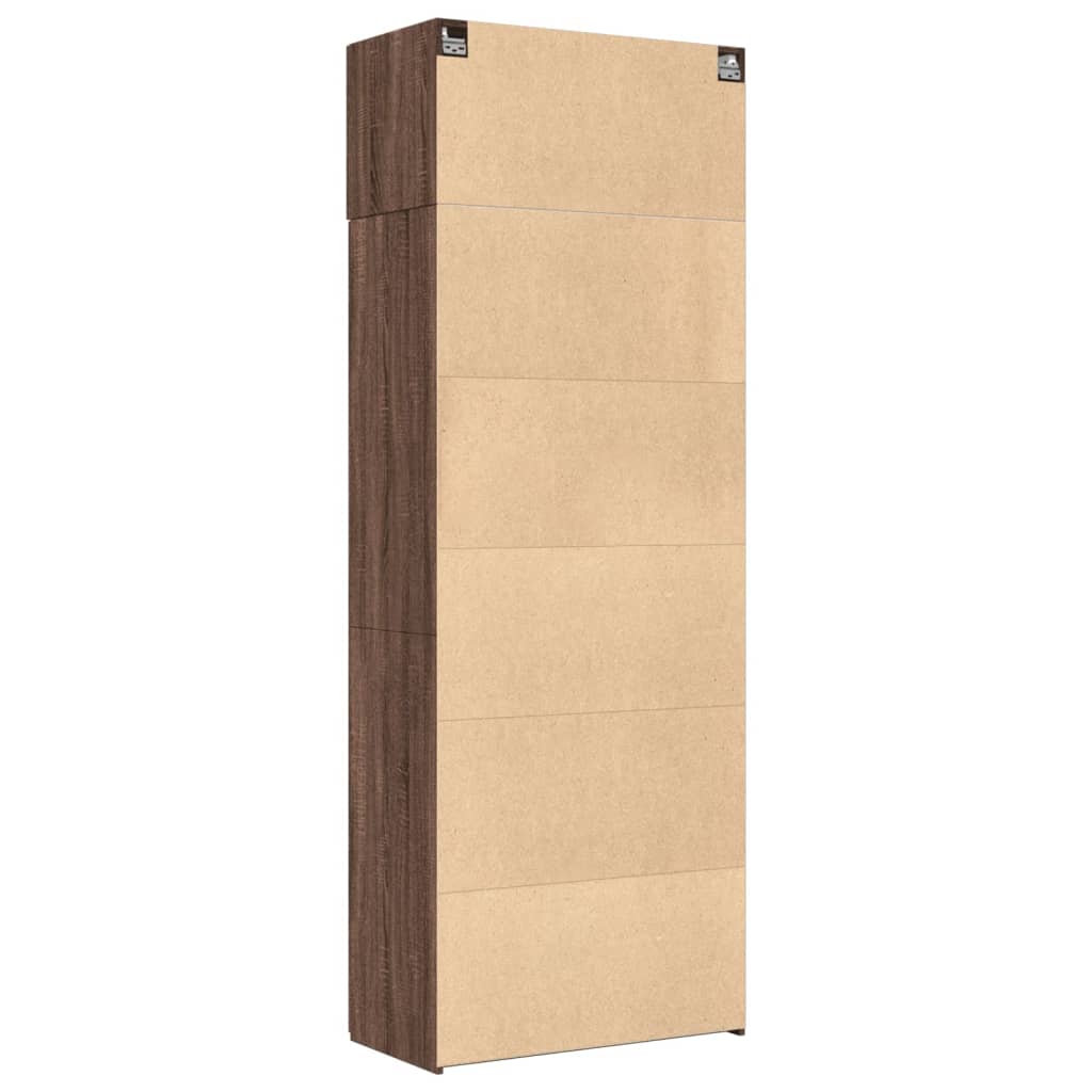 Opbergkast 80X42,5X225 Cm Bewerkt Hout Ig
