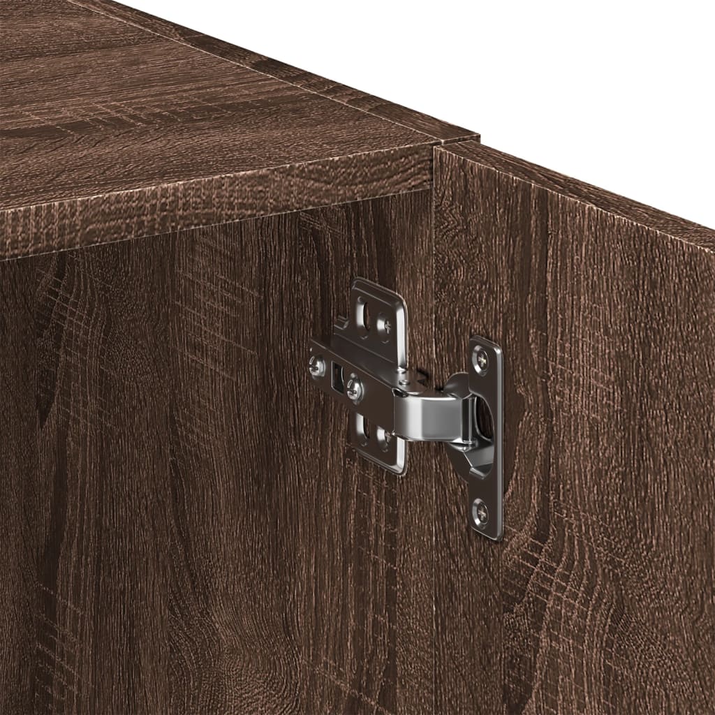 Opbergkast 80X42,5X225 Cm Bewerkt Hout Ig