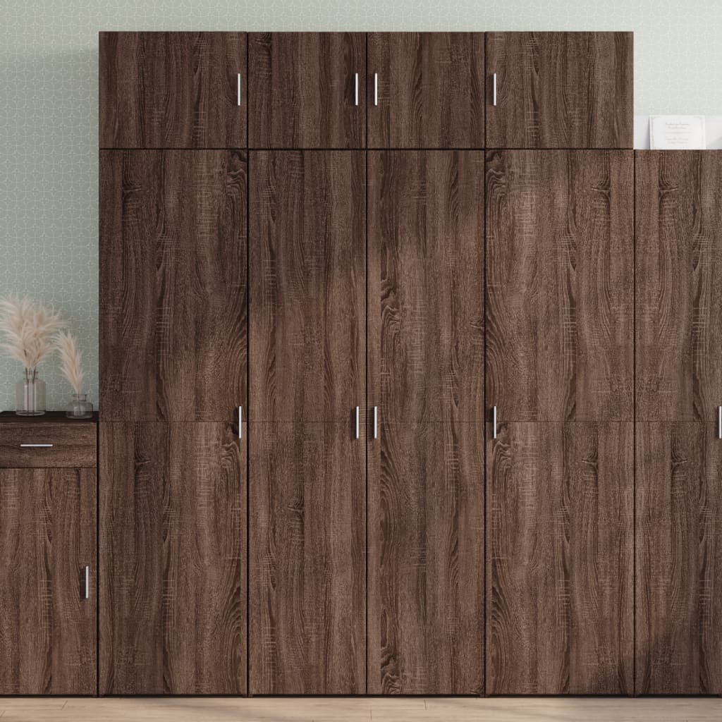 Opbergkast 80X42,5X225 Cm Bewerkt Hout Ig