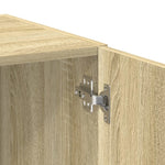 Hoge Kast 80X42,5X249 Cm Bewerkt Hout Kleurig
