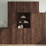Hoge Kast 80X42,5X249 Cm Bewerkt Hout Kleurig