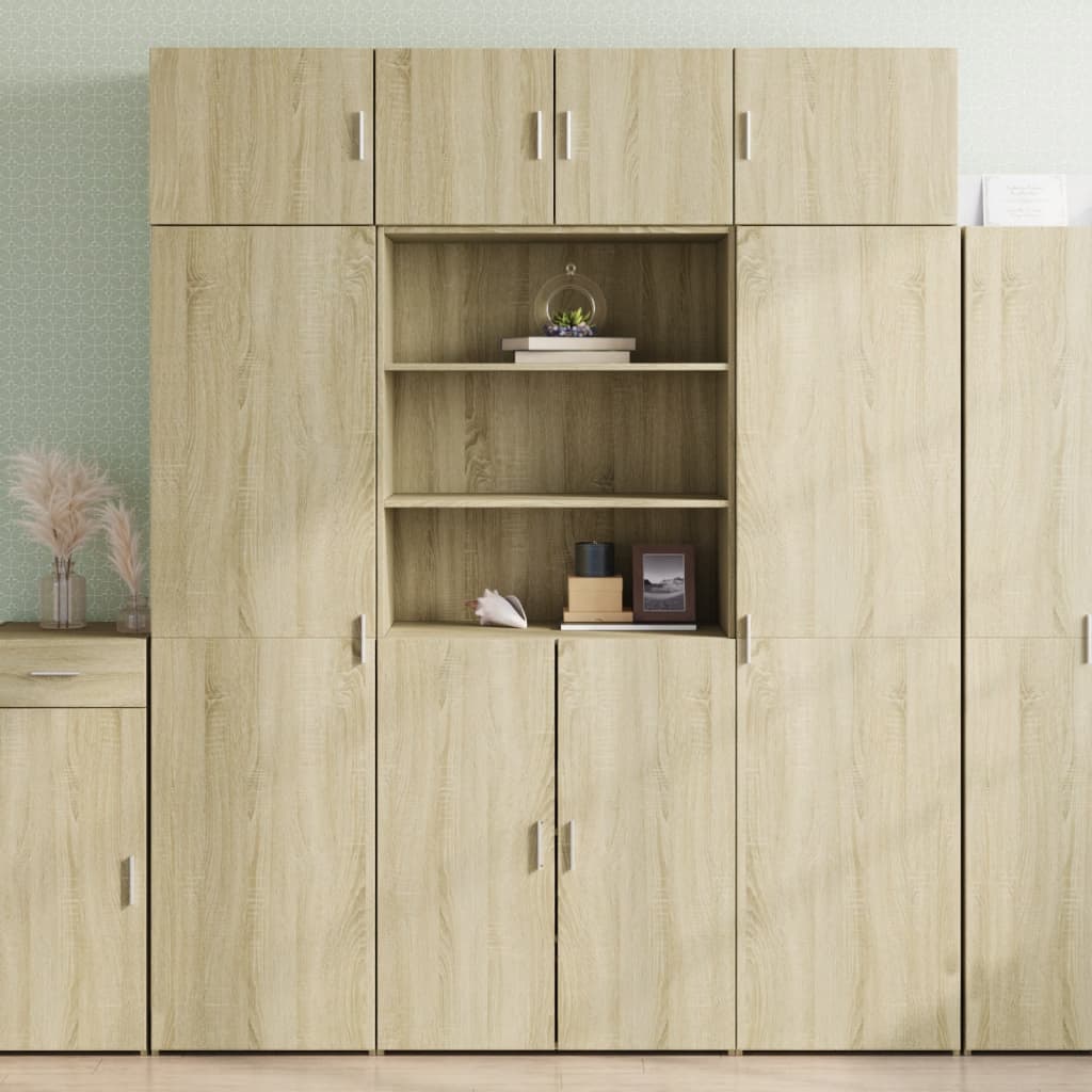 Hoge Kast 80X42,5X185 Cm Bewerkt Hout