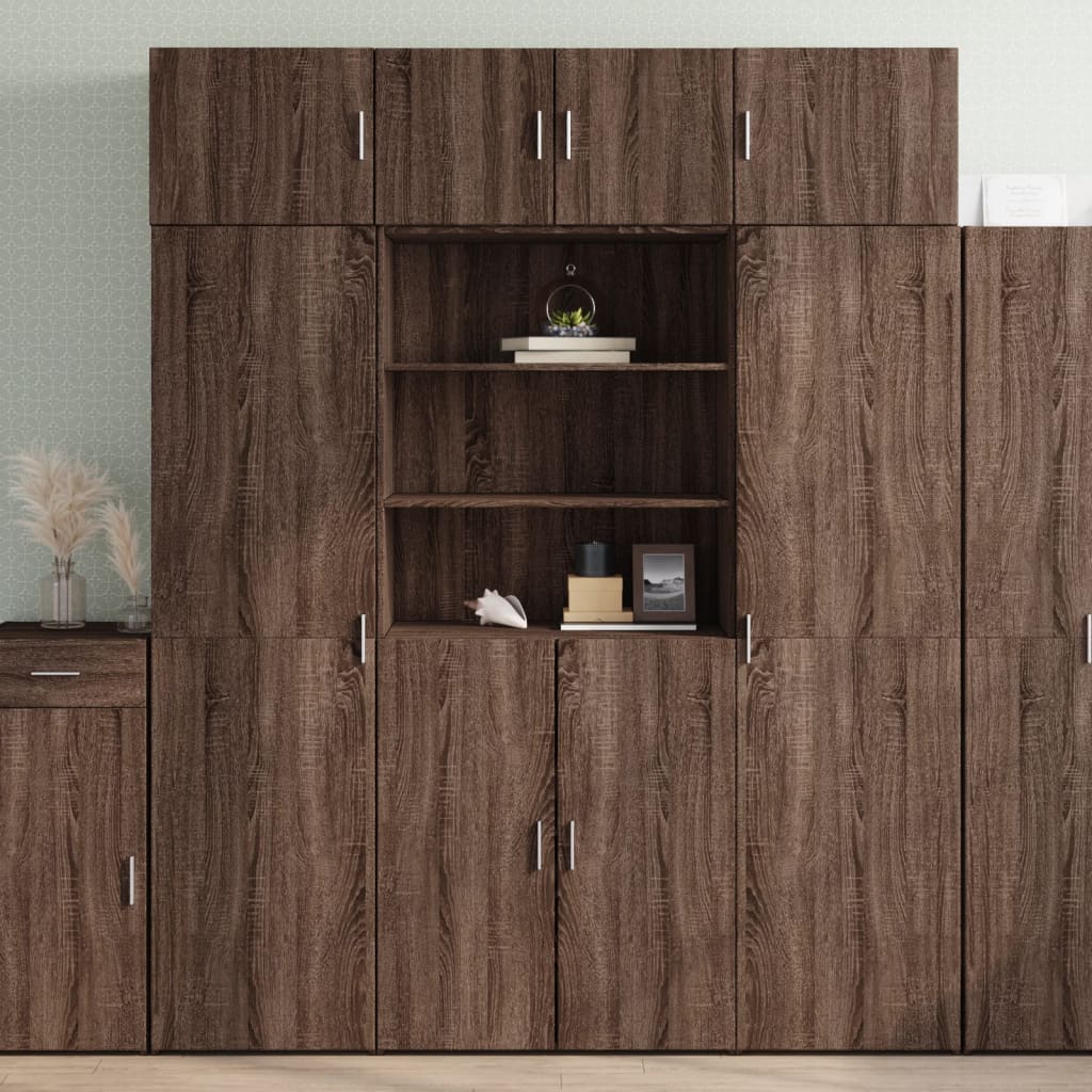 Hoge Kast 80X42,5X185 Cm Bewerkt Hout