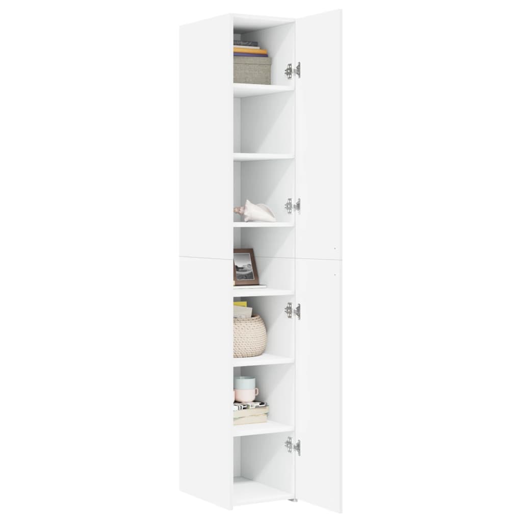 Hoge Kast 30X42,5X185 Cm Bewerkt Hout