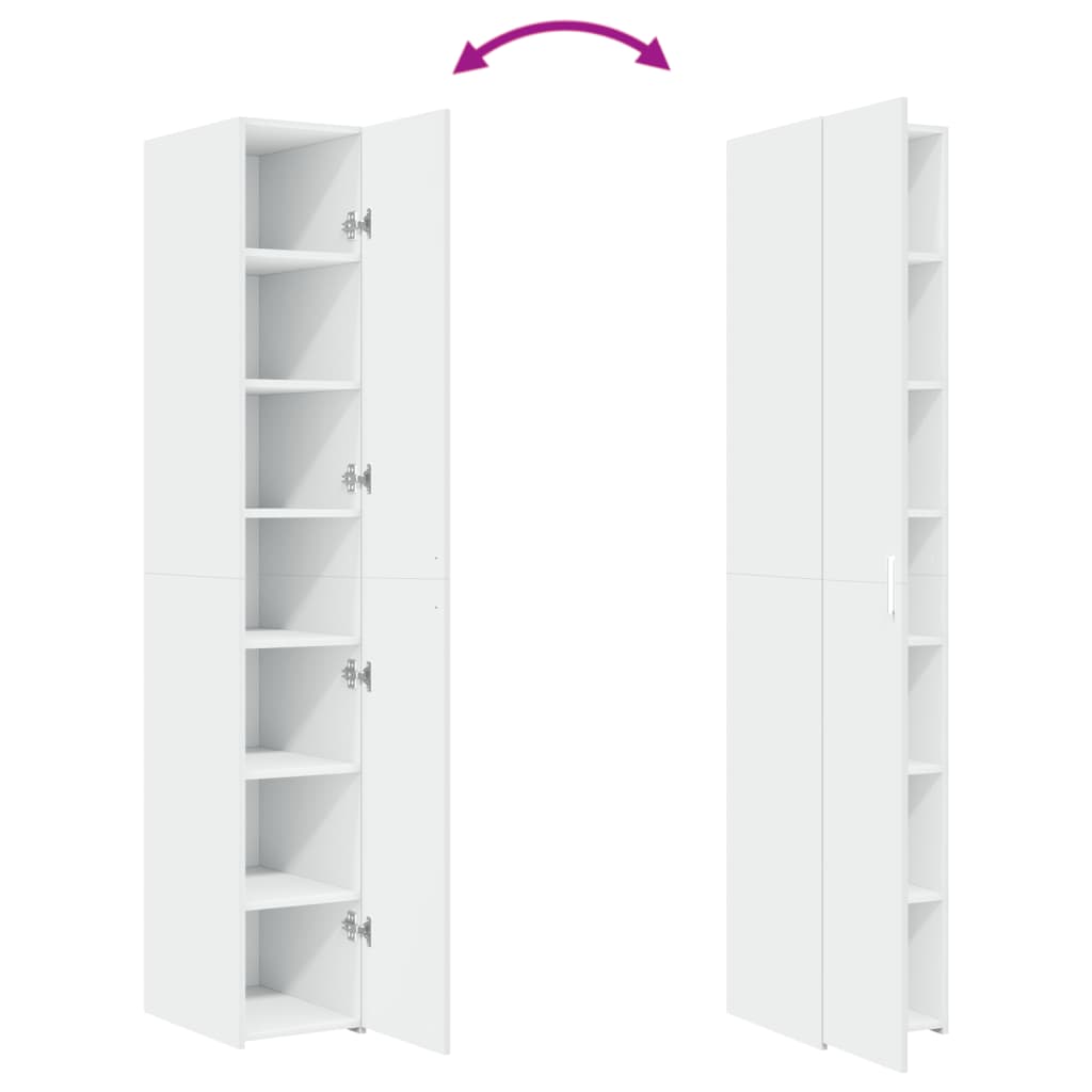 Hoge Kast 30X42,5X185 Cm Bewerkt Hout