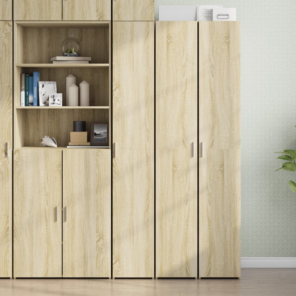 Hoge Kast 30X42,5X185 Cm Bewerkt Hout
