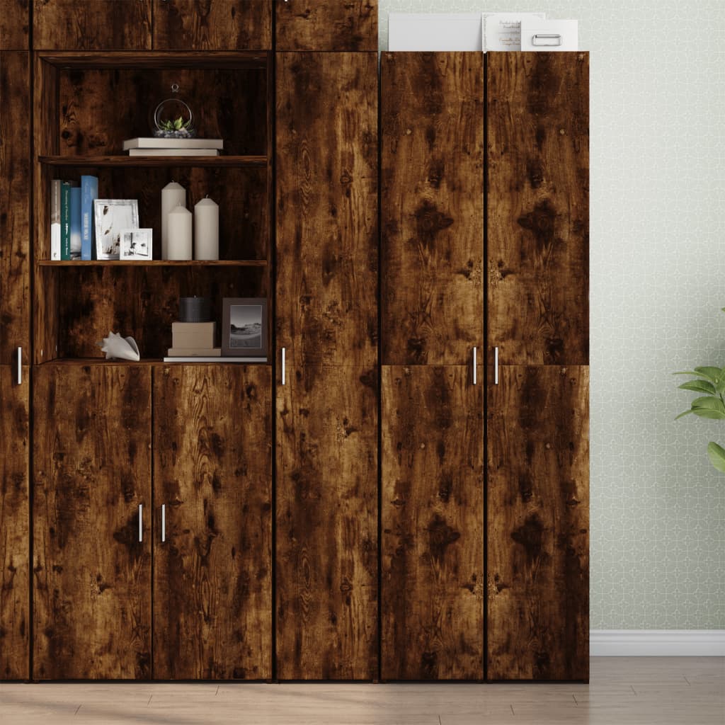 Hoge Kast 30X42,5X185 Cm Bewerkt Hout