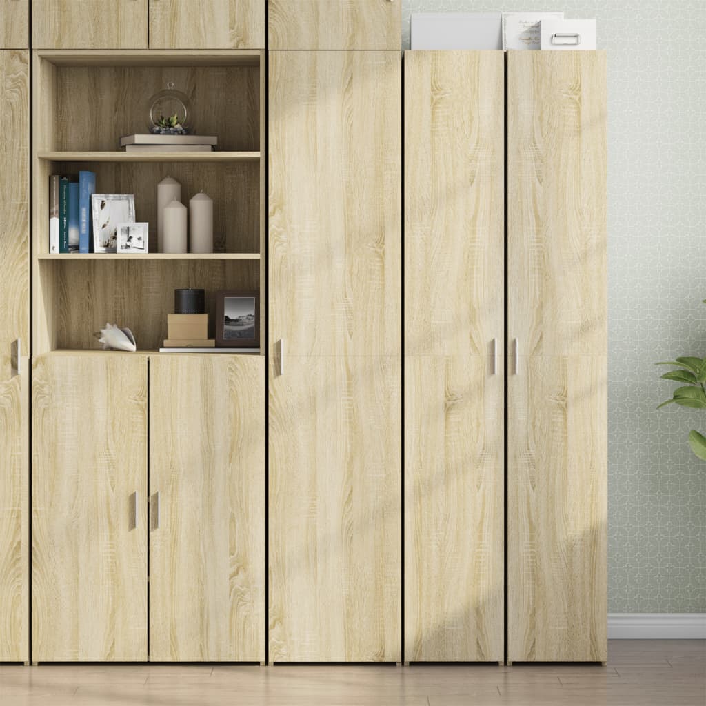 Hoge Kast 40X42,5X185 Cm Bewerkt Hout