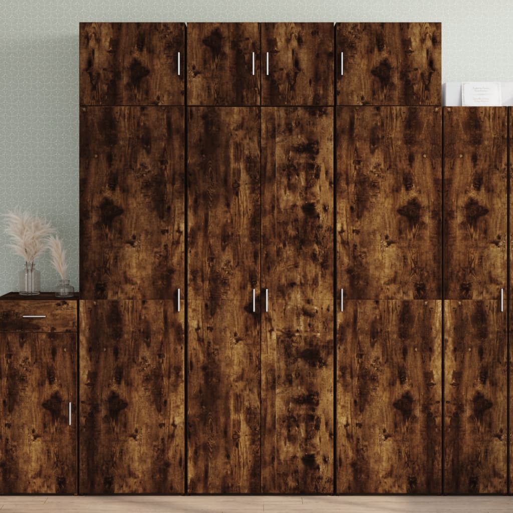 Hoge Kast 70X42,5X185 Cm Bewerkt Hout