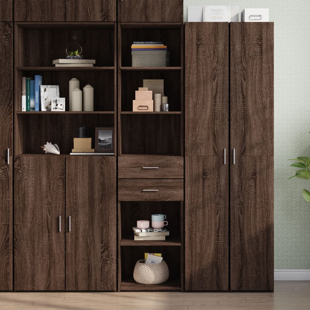 Hoge Kast 45X42,5X185 Cm Bewerkt Hout