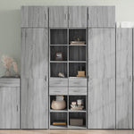 Hoge Kast 70X42,5X185 Cm Bewerkt Hout Kleurig