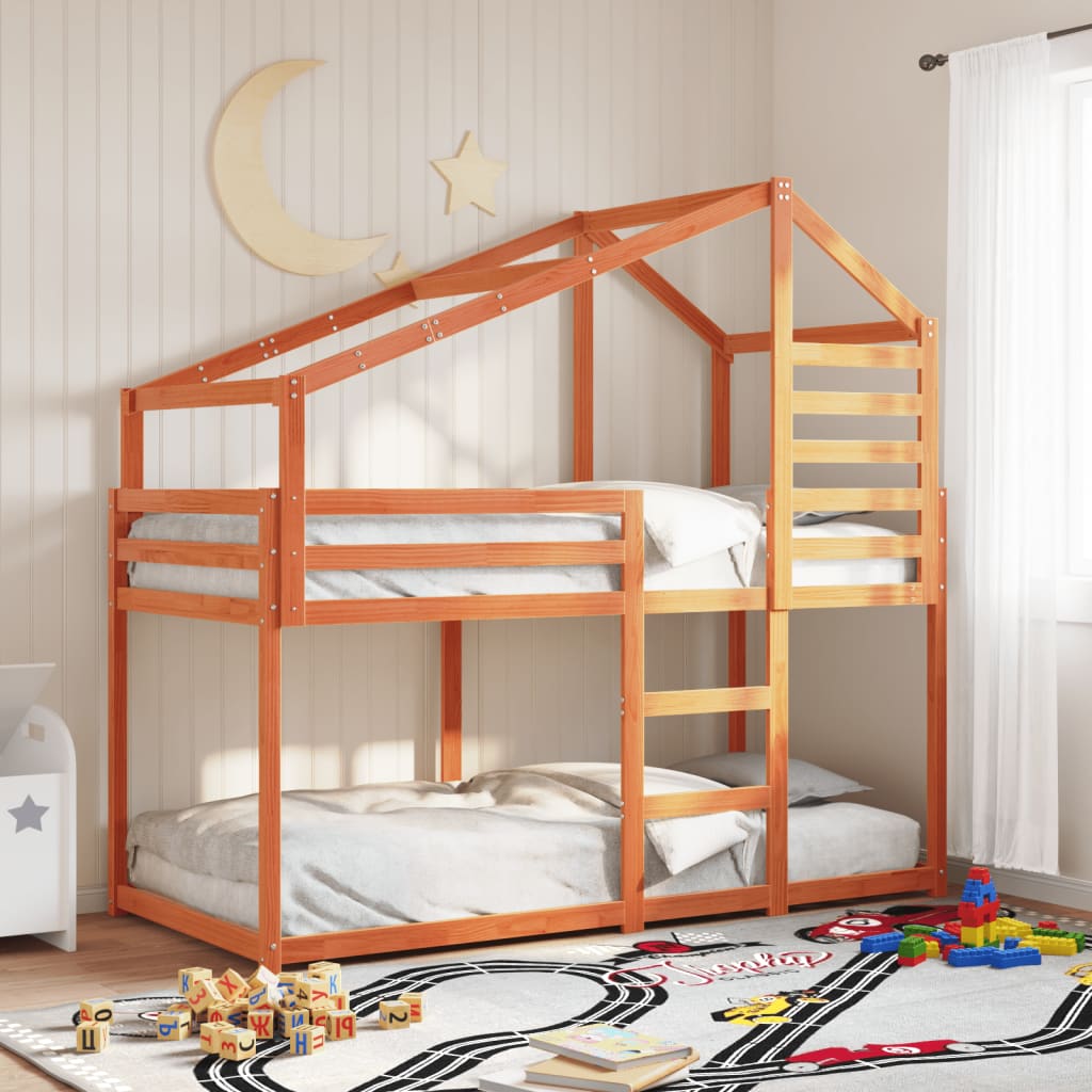 Stapelbedframe Zonder Matras Massief Grenenhout