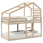 Stapelbedframe Zonder Matras Massief Grenenhout