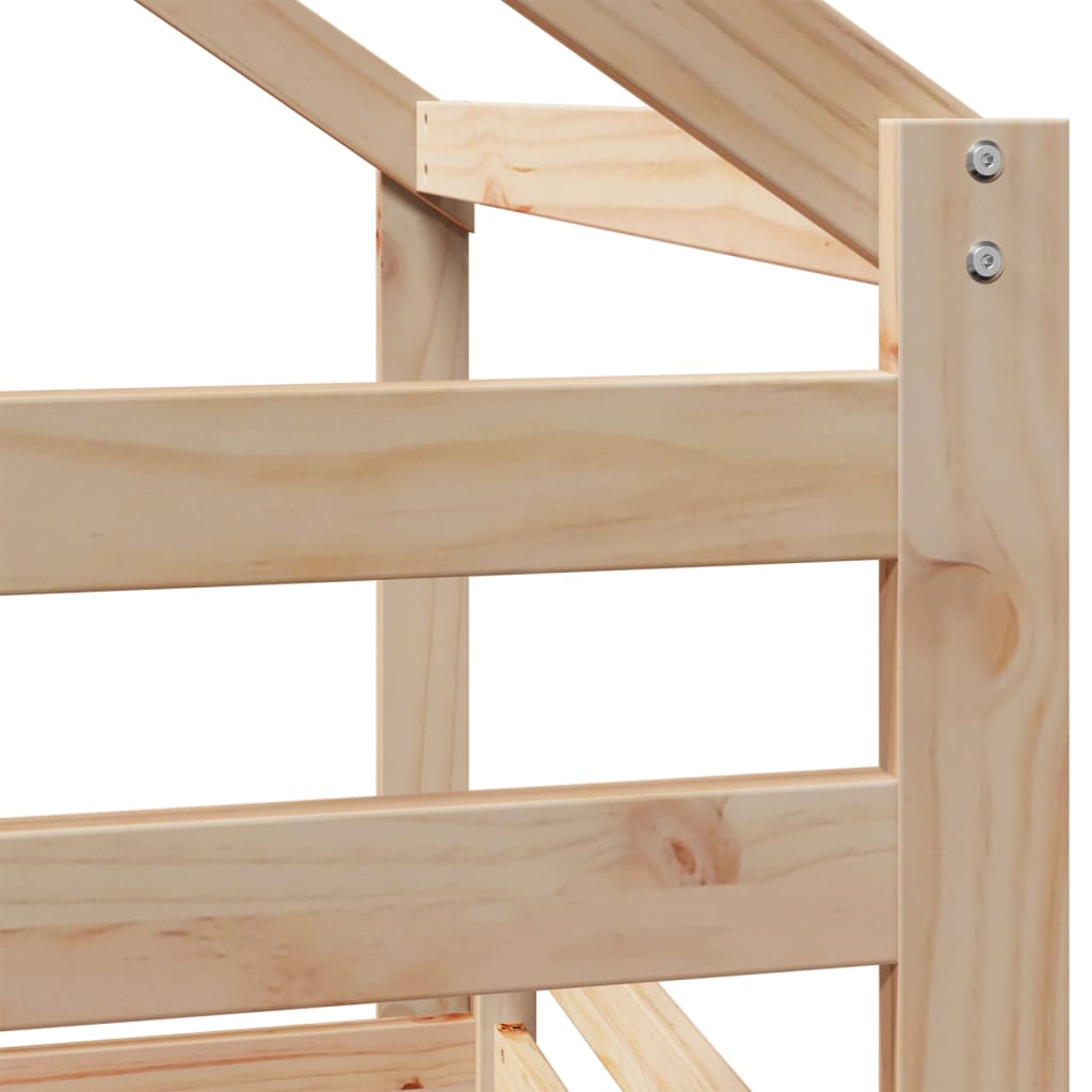 Stapelbedframe Zonder Matras Massief Grenenhout