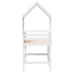 Halfhoogslaper Met Ladder En Bedhuis Grenenhout