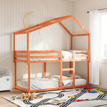 Stapelbed Met Dak Massief Grenenhout