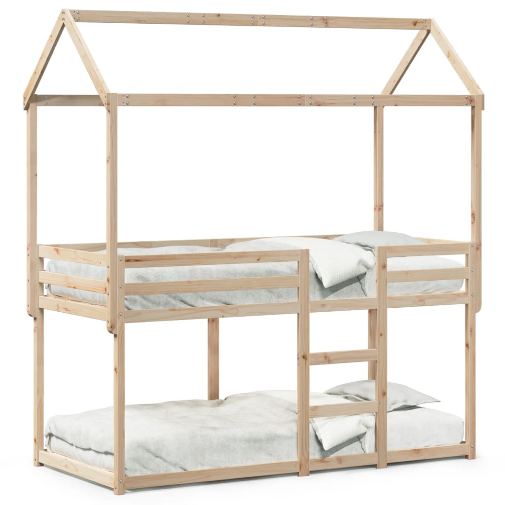 Stapelbedframe Zonder Matras Massief Grenenhout