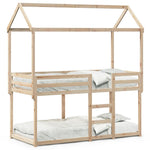 Stapelbedframe Zonder Matras Massief Grenenhout