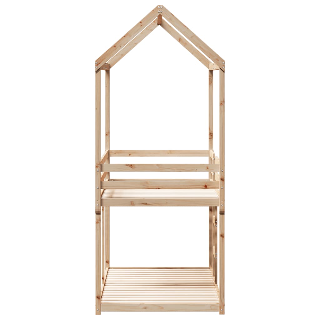 Stapelbedframe Zonder Matras Massief Grenenhout
