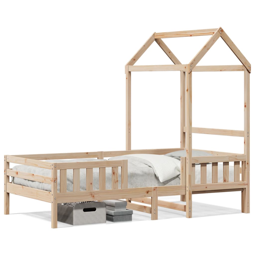 Bedframe Met Huisje Massief Grenenhout