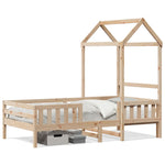 Bedframe Met Huisje Massief Grenenhout