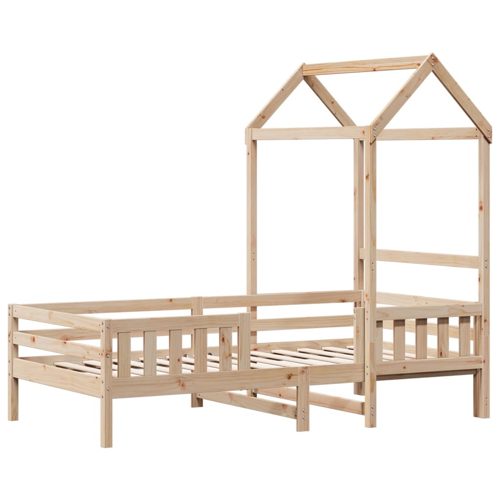 Bedframe Met Huisje Massief Grenenhout