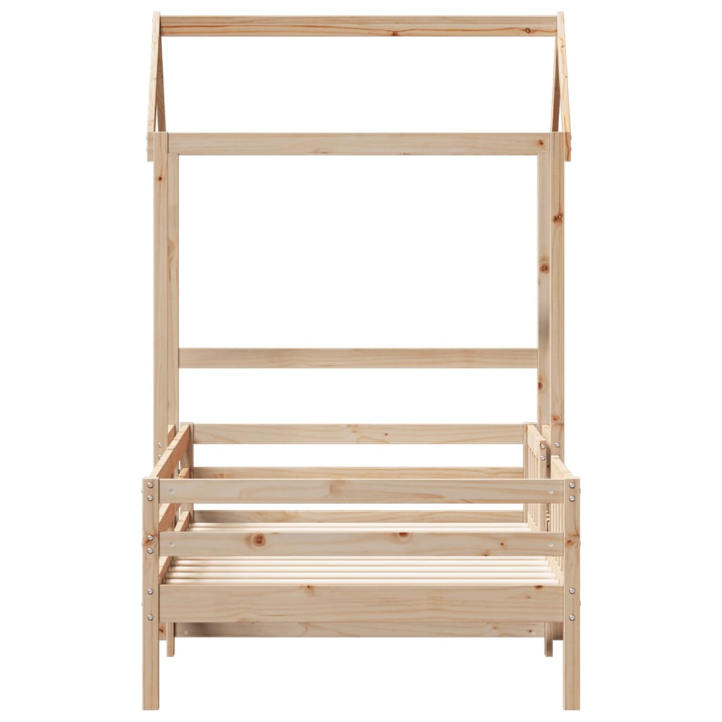 Bedframe Met Huisje Massief Grenenhout