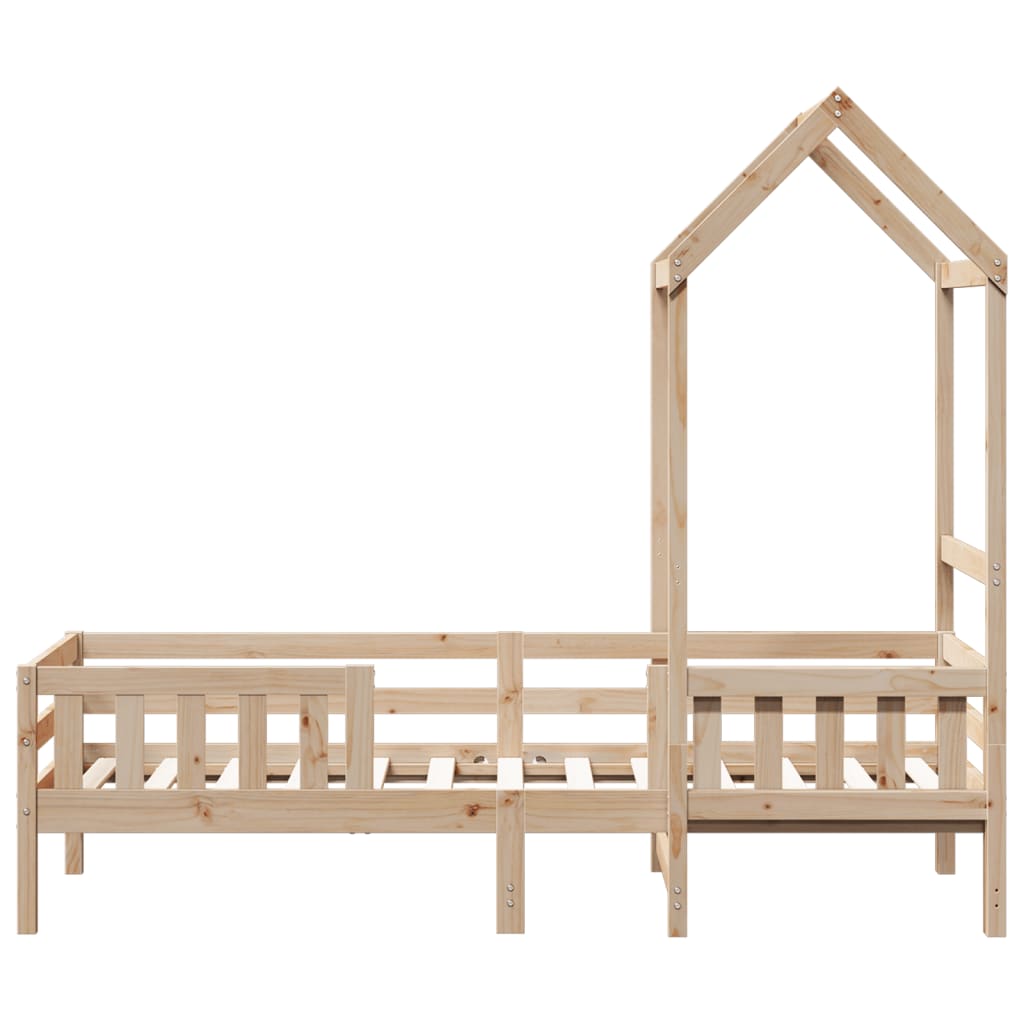 Bedframe Met Huisje Massief Grenenhout