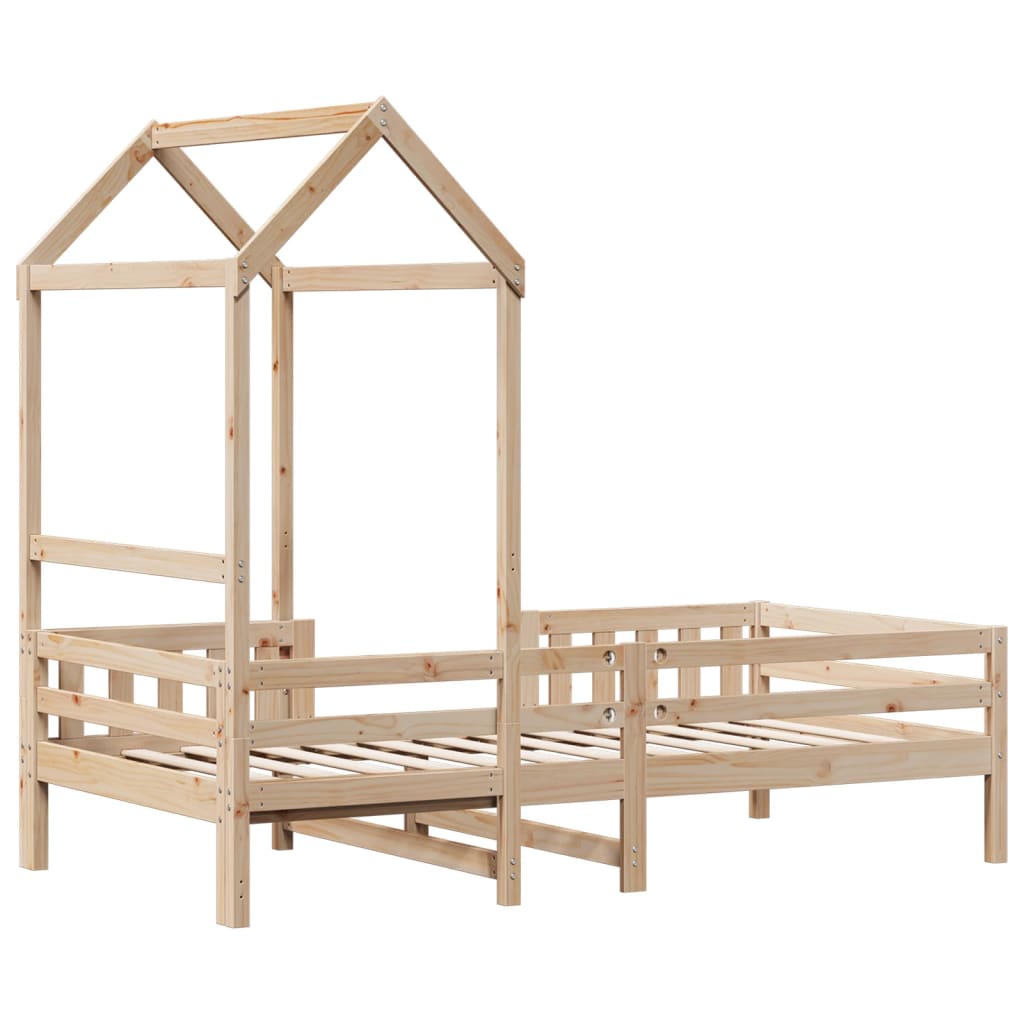 Bedframe Met Huisje Massief Grenenhout