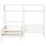 Kinderbed Met Dak Massief Grenenhout