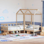 Kinderbedset Met Huisje Massief Grenenhout