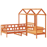 Kinderbedset Met Huisje Massief Grenenhout