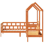 Kinderbedset Met Huisje Massief Grenenhout